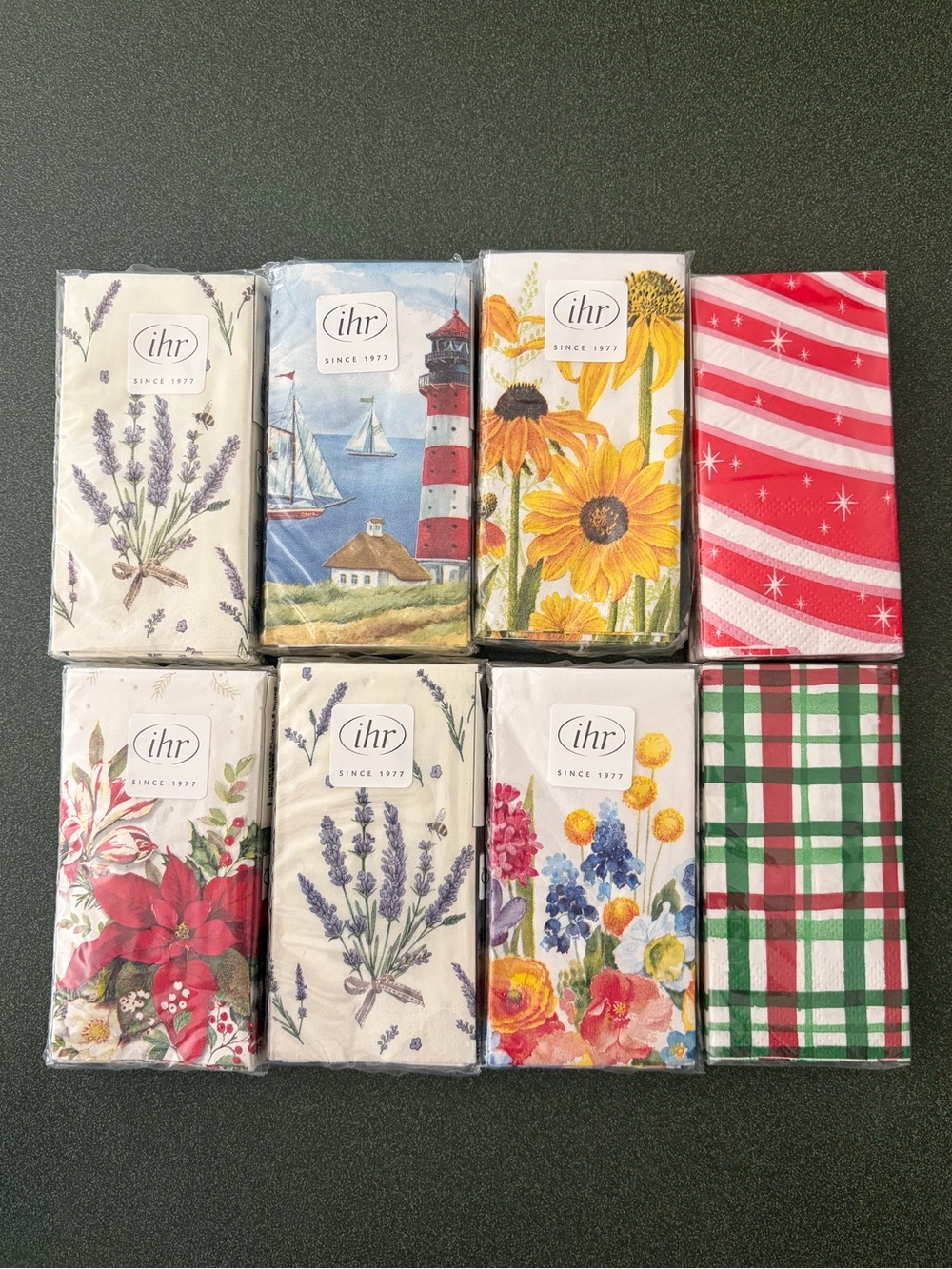 Pocket Tissue Bundle - 8 Packs - Assorted Designs - Perfect for Crafting/Gifting